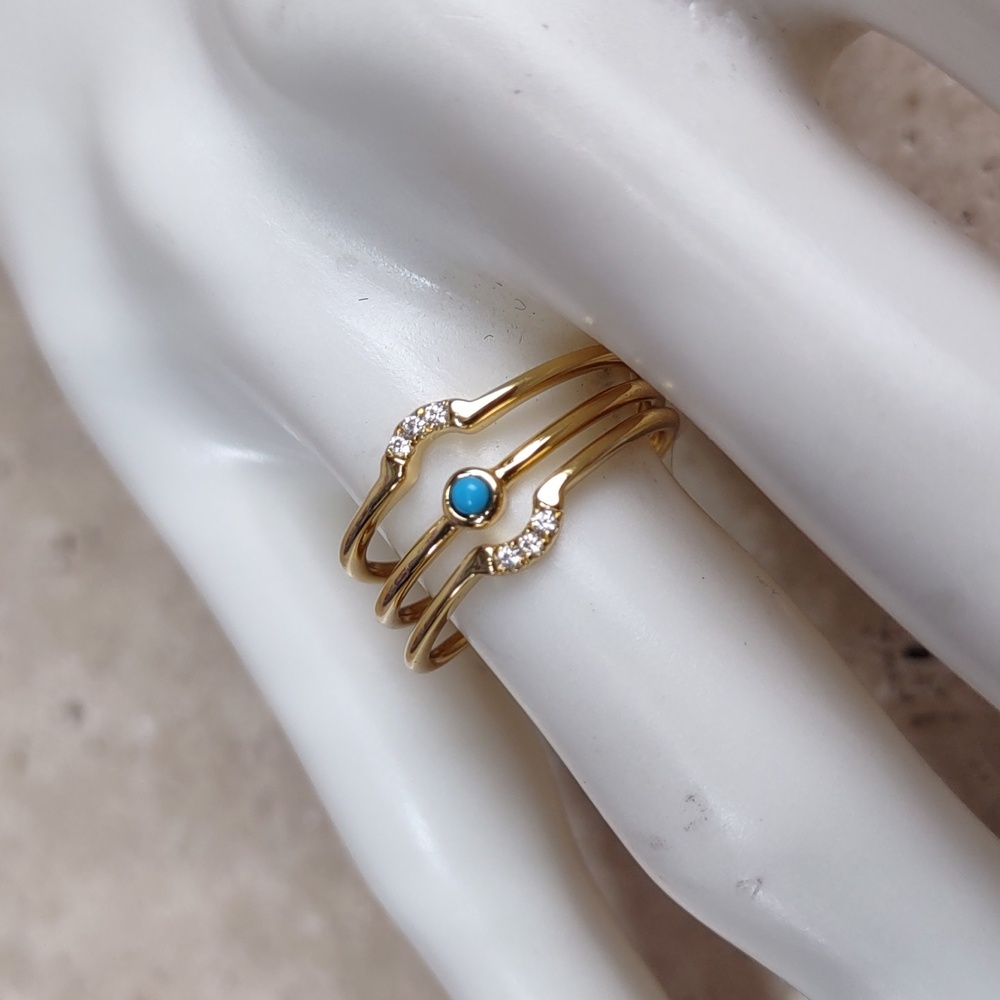 Desert Gem Stacking Rings